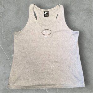 Vintage Nike Men's Size Xxl Tank Top Grey‎ Sleeveless Shirt Jersey Sports